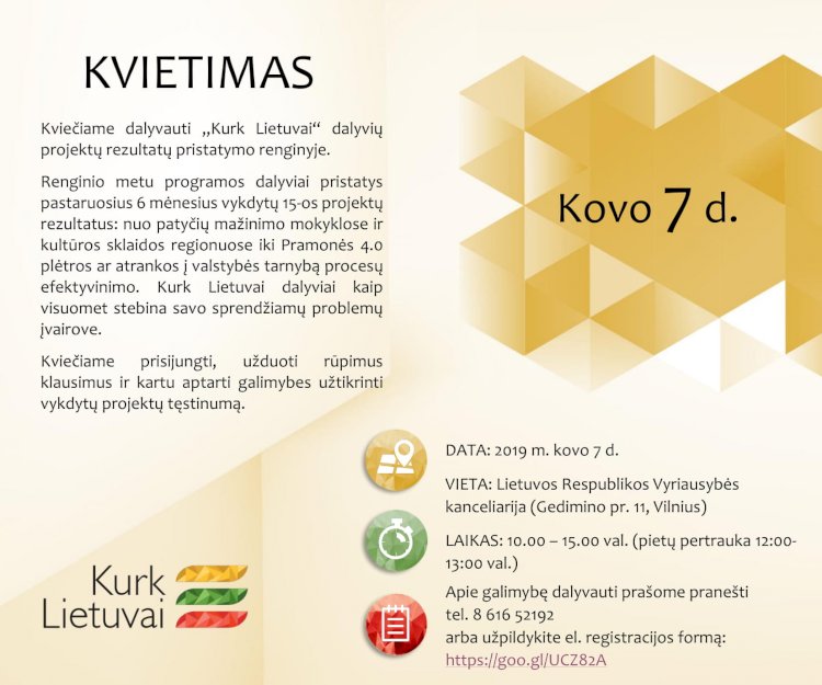 „Kurk Lietuvai“ kviečia kurčiuosius į projektų rezultatų pristatymo renginį